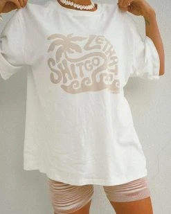 Salty Shreds Lethat Shitgo Organic Oversized Statement Tee - Ladies