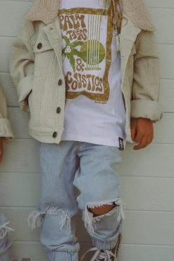 Salty Shreds Palm Trees & Acoustics Fade Out Groms Tee