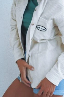 Salty Shreds Coastal Cord Button Shirt - Ladies -Salty Shreds Shop image ab17d9cb cdde 49de 9bf2 c5da69dca931 1