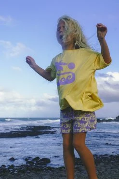 Salty Shreds Endless Waves Organic Knit Short - Purple Yellow - Groms -Salty Shreds Shop image b38e7501 6fd5 4558 982f 5b00c99f20df 1