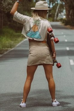 Salty Shreds Island Life Tee - Ladies