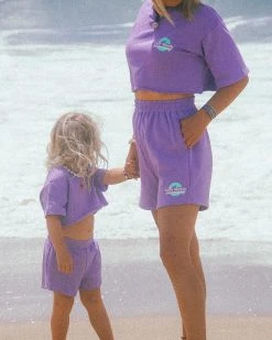 Salty Shreds SS Logo Summer Lounge Crop Tee - Girls -Salty Shreds Shop image b5c1c28d 2cf4 4efe bbd7 a2fe6477e71a