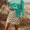 Salty Shreds Checkerboard Denim Skirt - Ladies -Salty Shreds Shop image b897b893 d91b 4f50 82e6 f5fce23e635c