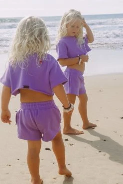 Salty Shreds SS Logo Summer Lounge Crop Tee - Girls -Salty Shreds Shop image c3e1f7f5 79f1 47d6 9902 b2112943e470