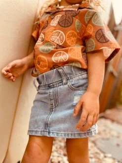 Salty Shreds Wave Rider Denim Skirt -Salty Shreds Shop image c5b24fe0 0c4a 41b1 b5e3 7cb52e32a015