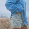 Salty Shreds Endless Waves Organic Knit Short - Blue Yellow - Ladies -Salty Shreds Shop image c75cb857 74ef 4f9e ac8e 61b824c5139b 1
