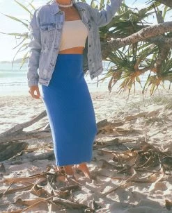 Salty Shreds Retro Summer Knitted Organic Skirt - Ladies -Salty Shreds Shop image c91ffb60 6737 4722 af5c bbd1fb584415