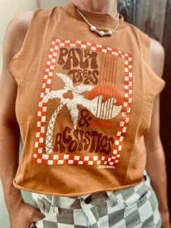 Salty Shreds Palm Trees & Acoustics Fade Out Ladies Tank -Salty Shreds Shop image c9457e6b 3769 4afa 997a ba0374c9de57