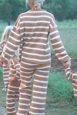 Salty Shreds Coastal Striped Organic Knit Pullover - Ladies -Salty Shreds Shop image cff3f6b6 d280 4199 8320 e373267c2bd5 1