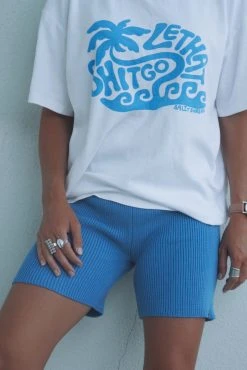 Salty Shreds Retro Summer Knitted Organic Bike Short - Ladies -Salty Shreds Shop image dcf16b40 1700 4878 bea4 17ad9db83336