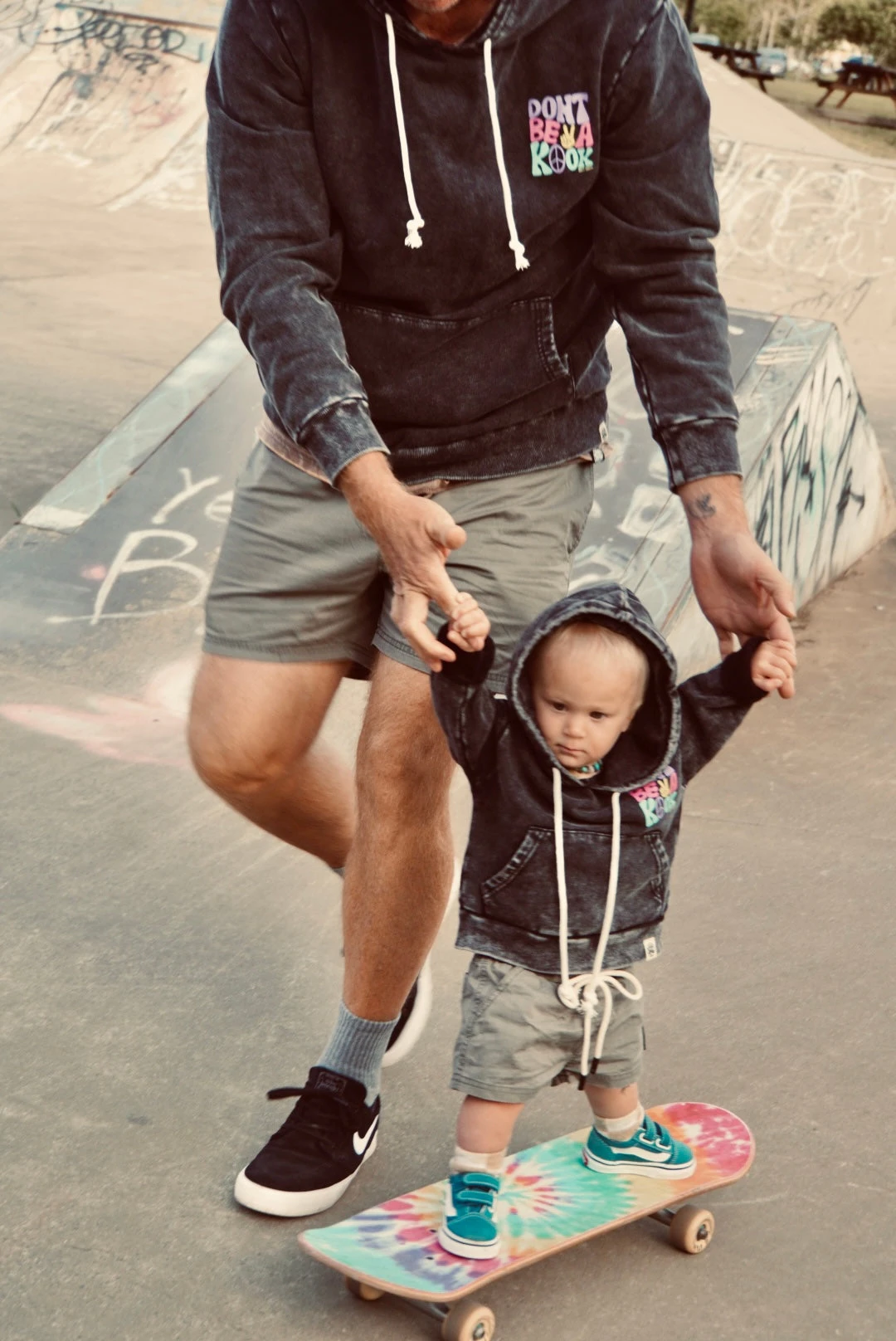 Salty Shreds Don't Be A Kook Acid Wash Black Mens Hoodie 3 Salty Shreds Don't Be A Kook Acid Wash Black Mens Hoodie