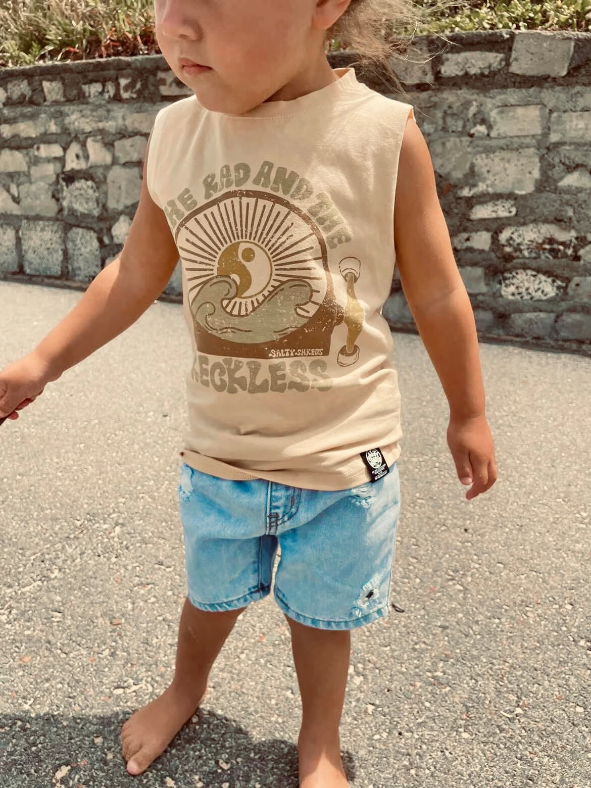 Salty Shreds The Rad & The Reckless Fade Out Groms Muscle Tank 3 Salty Shreds The Rad & The Reckless Fade Out Groms Muscle Tank