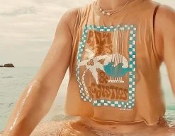 Salty Shreds Palm Trees & Acoustics Fade Out Ladies Tank -Salty Shreds Shop image f11b85e4 5911 44d1 87d4 d0ce5f4b4081