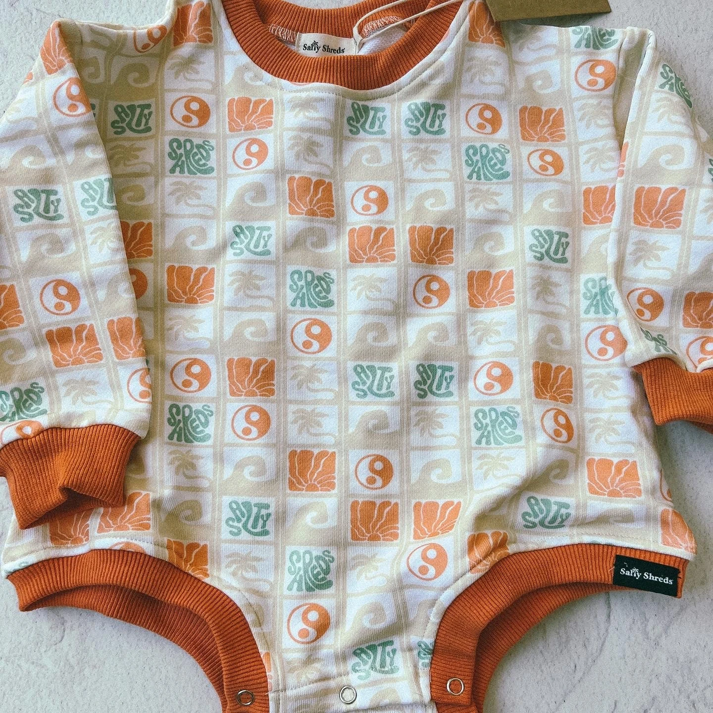 Salty Shreds SS Beach Club Retro French Terry L/s Jumpsuit 4 Salty Shreds SS Beach Club Retro French Terry L/s Jumpsuit - Image 2