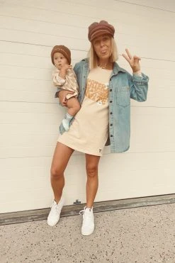 Salty Shreds Skaters Gonna Skate Long Sleeve Tee Dress